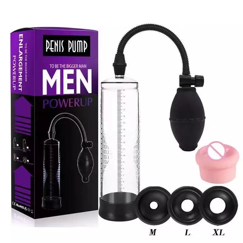 Penis Pump Enlargement Vacuum Dick Extender Men Sex Toy Increase Length Enlarger Male Train Erotic Adult Erection Trainer