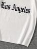 Boys' Street Style LOS ANGELES Letter Print Fashionable Everyday Casual Wear Soft and Comfortable Short-Sleeve T-Shirt Spring/Summer Collection
