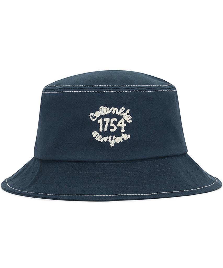 COLUMBIA UNIVERSITY 1754 Classic Logo Bucket Hat Crown Navy