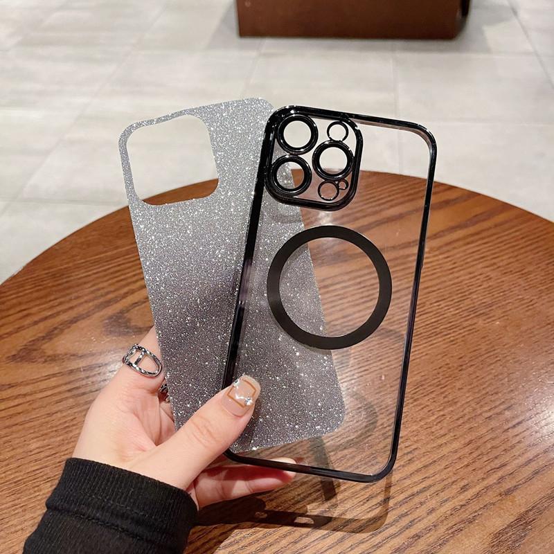 Glitter Plating Magnetic Ring Phone Case For Xiaomi Redmi Note 7 8 9 10 11 12 13 14 Pro Plus 4G 5G 14S 12S 11S 10S 9S 10T Cover