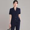 Damen Sommer Business-Anzug Set mit kurzen Ärmeln