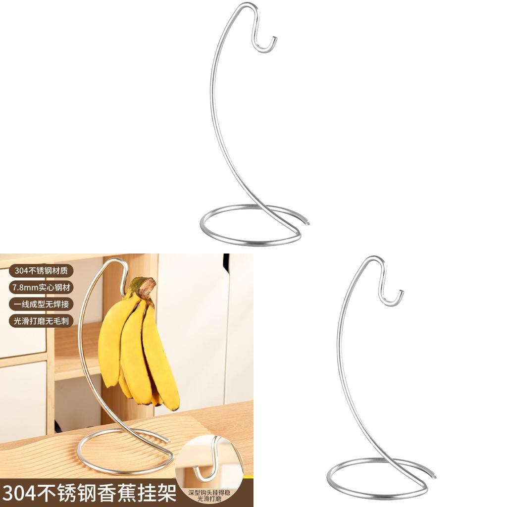 Edelstahl Bananenhalter Kreatives Schreibtisch-Aufbewahrungsregal für Zuhause und Wohnbereiche