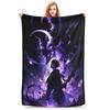 Solo Leveling Sung Jinwoo Pluche Deken Anime Aangepaste Worpdeken voor Bed Sofa Bank 125*100cm Sprei