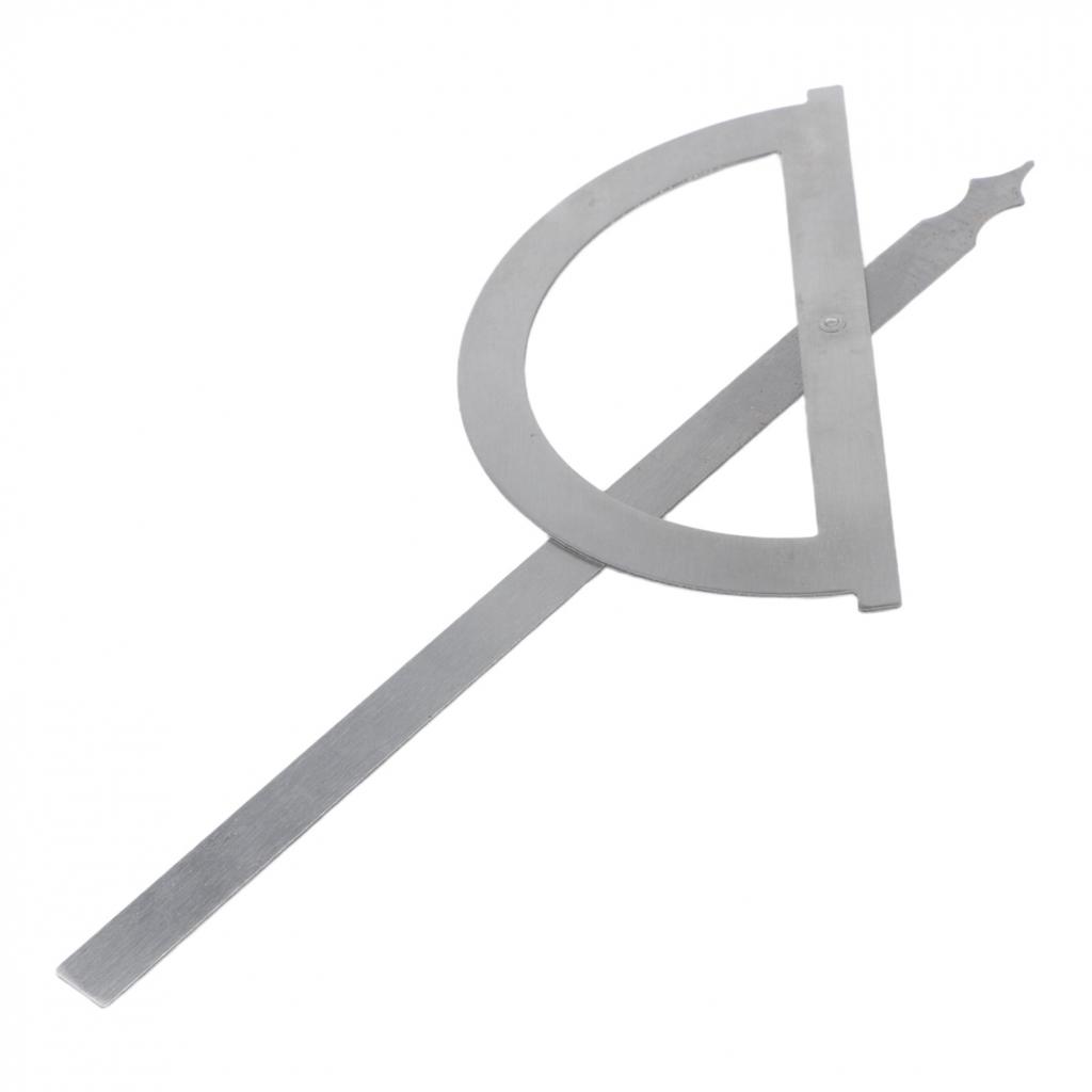 0-180 Degree Rotation Angle Gauge Tool Stainless Steel Protractor