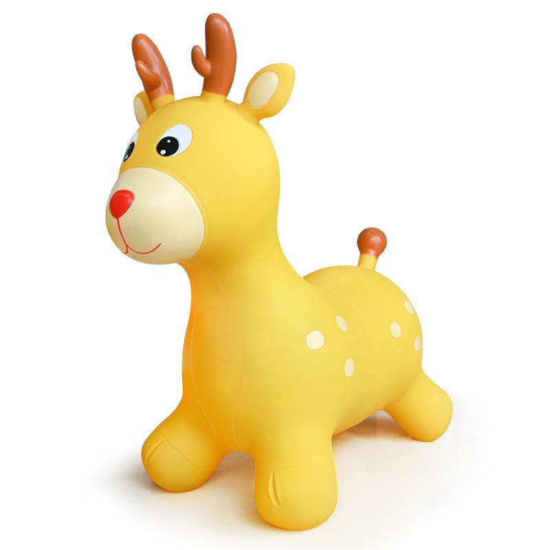 Kids Animal Inflatable Bouncy Horse Hopper Soft Vaulting Horse Bouncer PVC Jumping Leech Ride On Children Baby Play Toys