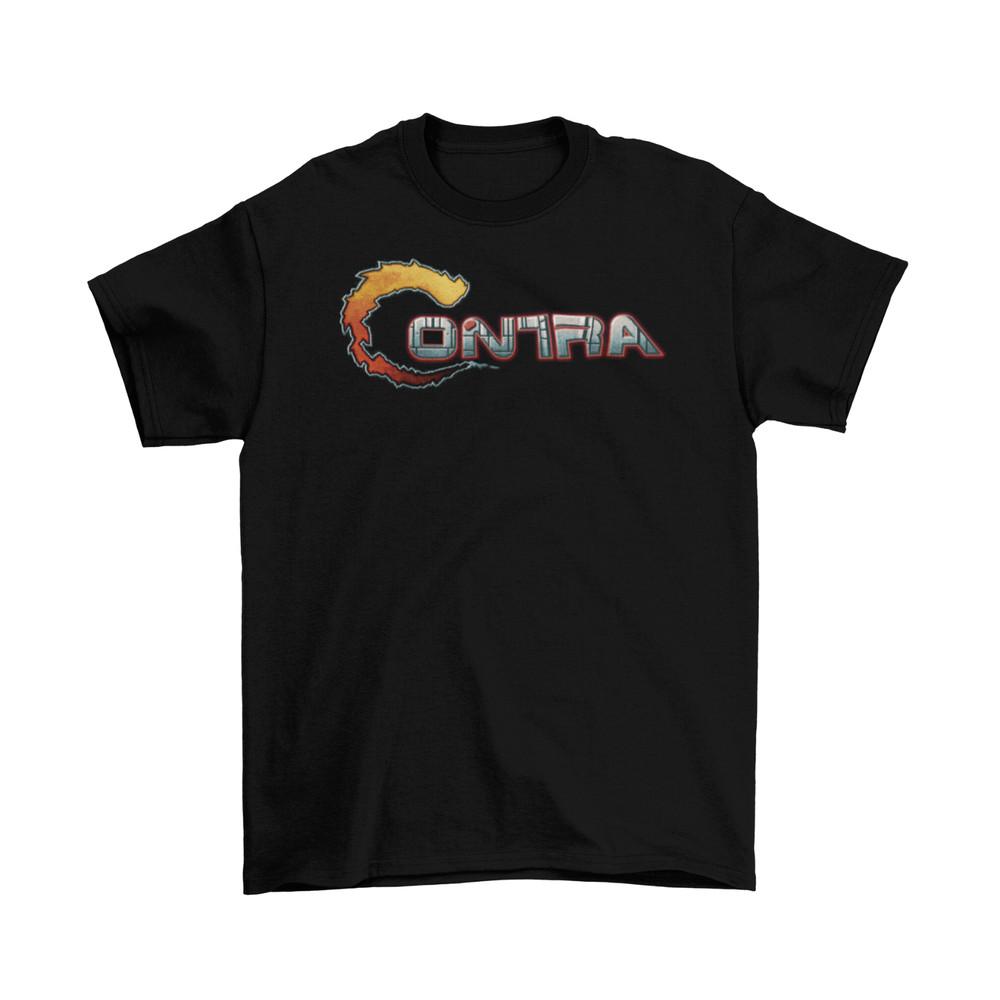 Contra T-Shirt Unisex Baumwolle Erwachsenen Lustig Videospiel Retro Old School NES Neues Unisex T-Shirt