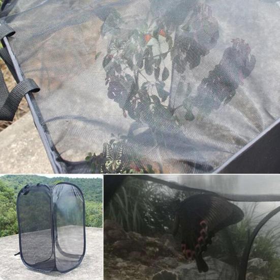 כלוב חרקים מתקפל פוליאסטר אינקובטור מושלם כלוב פרפר לבית