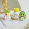 Positive Vegetable Crochet Fruit Doll Desk Accessories Handmade Table Decor Positive Poo Funny Gift for Kids Home Desktop Decor