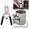 Unealtă Compresor Segment Piston Motor Auto 4 inch, Mărimi Reglabile De la 2 Inch La 7 Inch cu Clește Montator Piston, Argintiu 50mm,175mm Segment Piston