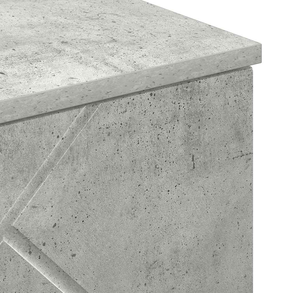 Wall Mounted Bathroom Cabinet Concrete Grey 30 X 31.5 X 61 Cm