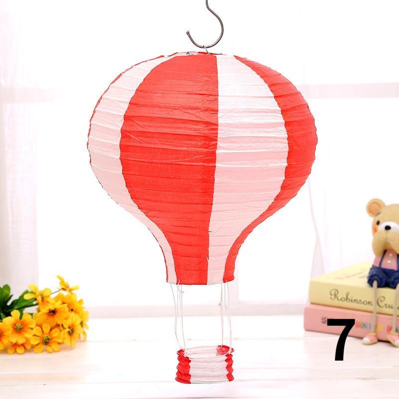 Commodity 1PC Santa Claus Elk Hot Air Balloon 12 Inch Paper Lantern Lampshade DIY Crafts Ceiling Hanging Xmas Decorations Party Supplies