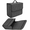 Akindou Car Trunk Storage Set of with Felt Box, 2, Handles, Material, Foldable, Non-Slip (Dark Gray, 352030cm)