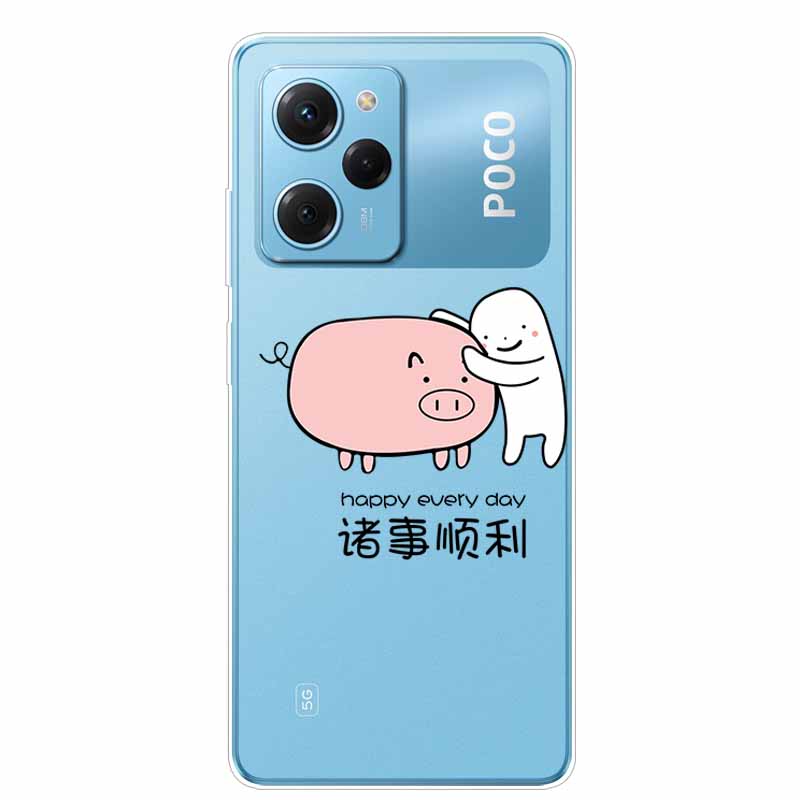 For POCO X5 Pro 5G Case Clear TPU Silicone Soft Phone Covers for Xiaomi Poco X5 5G Cases Poco X 5 Pro Transparent Capas PocoX5