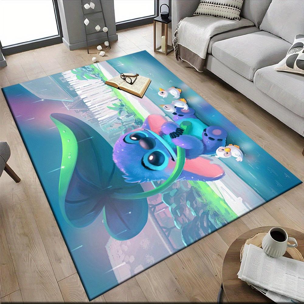 1 st Lilo en Stitch-(17)_01 Vloerkleed, Slaapkamer en Speelkamer Duurzaam, Vlekbestendig en Makkelijk Schoon Te Maken, Woonkamer
