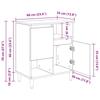 Sideboards 2 pcs. Reclaimed Wood 60 x 35 x 70 cm Wood Material