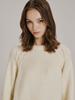 NOUVE Round Neck Wool Knit - Ivory