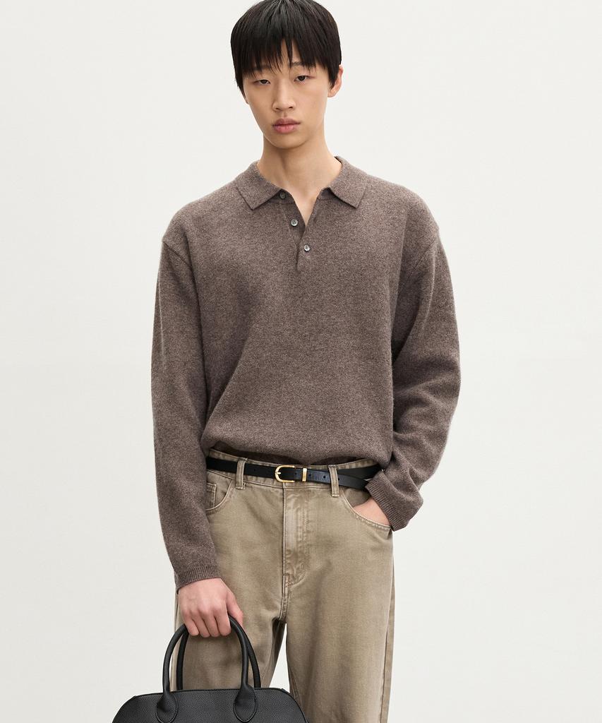 Tienjiti Essential Polo Knit Top (Brown) Tnsw5F110W2