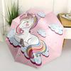 Magical Unicorn Clouds Kids Room Decor Wall StickerUmbrella, Portable 3-Fold Umbrella for Men & Women,Christmas Gift ES260