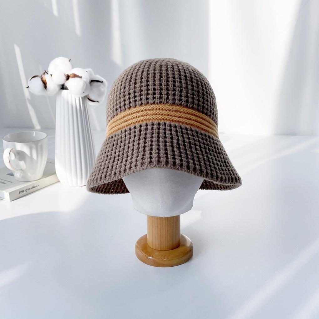 Chapeau seau à blocs de couleur gaufré pour femmes et hommes
