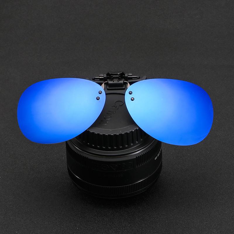 Unisex Polarized Clip On flap up Sunglasses UV 400 Protection Mens Womens Night Vision Driving Goggle Vintage Clip Glasses