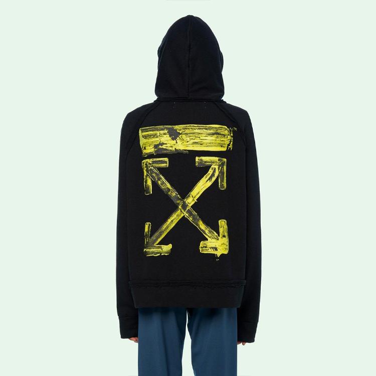 OFF WHITE FW19 Sweatshirt Loose Fit Men's Black OMBB057F19E300101060