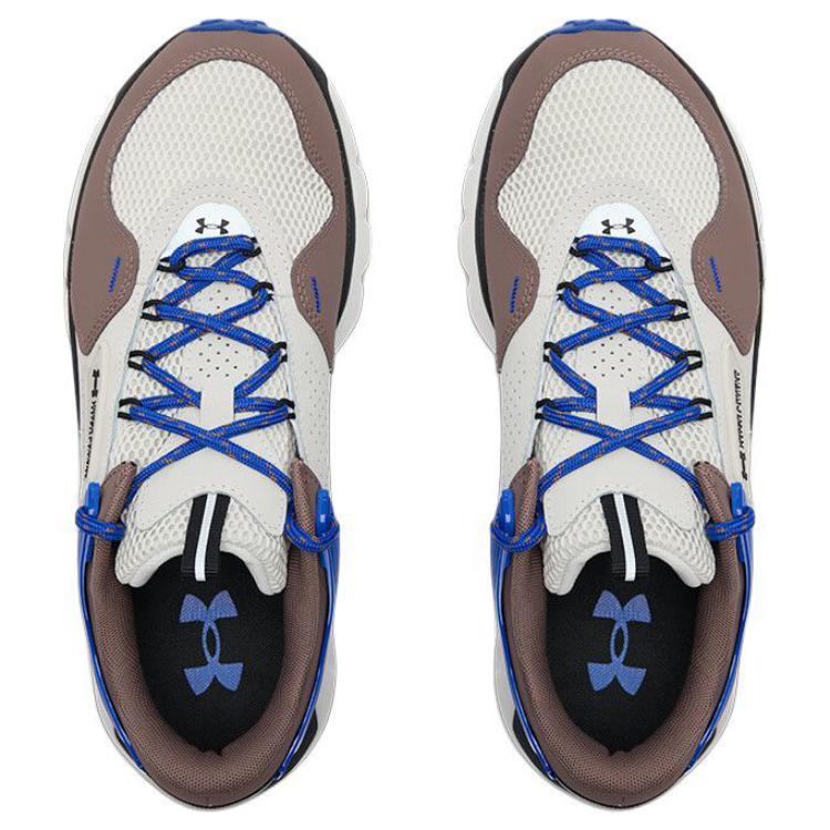 Under Armour Summit Abrasion Resistant Low Top Casual Shoes Men's White Brown Blue Sneakers 3028345-110