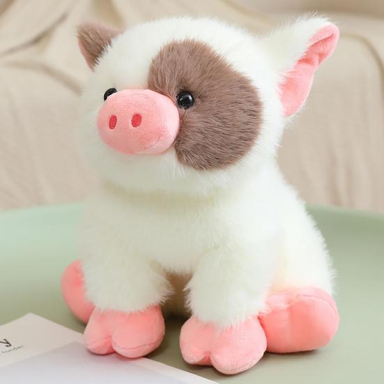 Piggy Doll Plush Toy Soft Stuffed Pig Plush Cushion Realistic Pig Plush Toy Bedside Companion Birthday Gift Holiday Present Decorative Toy
