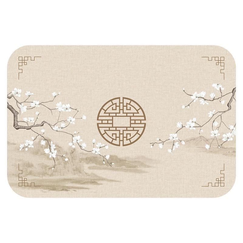 Tapis absorbant pour égouttoir à vaisselle, pour plan de travail de cuisine chinois, en terre de diatomées française, pour table de bar, pour machine à café