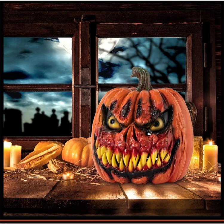 Scary Pumpkin Headgear Pumpkin Full Head Mask Head Covers Halloween Full Head Pumpkin Mask for Masquerade Cosplay Party