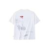 Anta X Popeye Cartoon Letter Round Neck Loose Short Sleeve T-Shirt Men Tops Pure-White 152428150-1