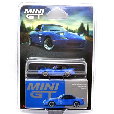 MINI GT 164 Scale MAZDA MIATA MX-5 (NA) TUNED VERSION (DARK BLUE) USA MiJo Toys Exclusive Mazda Miata MX-5 (NA) Tuned Version (Dark Blue) MGT01069-BL