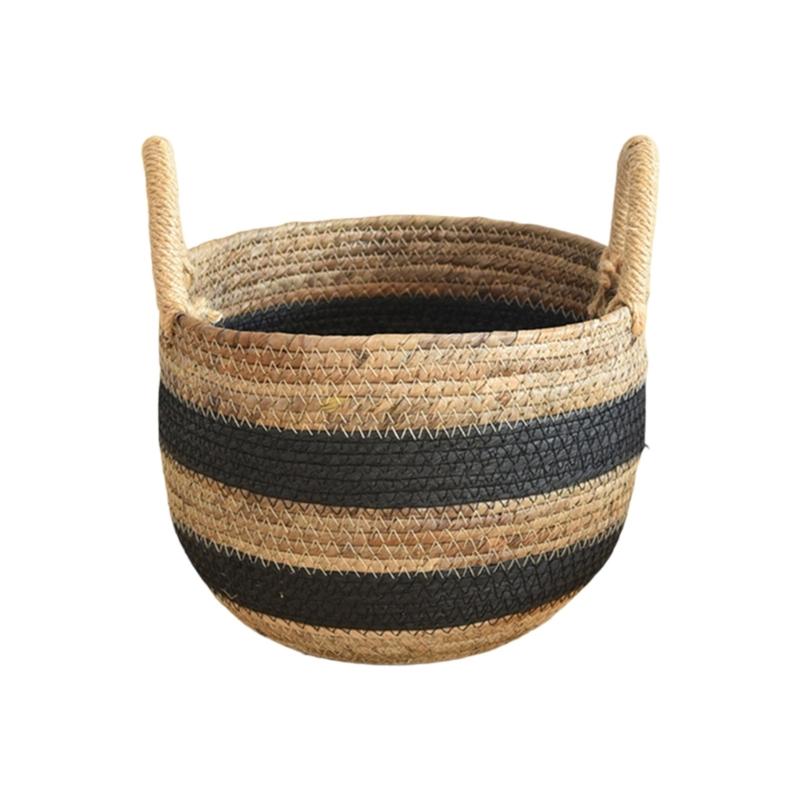 User Friendly Banana Rope Plant Basket with Handles for Indoor and Outdoor Use Decorative Flower Pots Cover Organizer