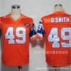 Retro Denver Broncos Football Jersey Mens Cotton Short Sleeve T-Shirt Vintage Style 7 84 27 77 49
