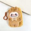 Porte-monnaie en peluche de dessin animé mignon, Câble de données pour rouge à lèvres, Pendentif sac à monnaie, Porte-clés créatif, Décoration de sac à dos