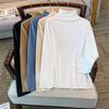 Plus-Size Women's Thermal Fleece Base Layer with Half-High Collar