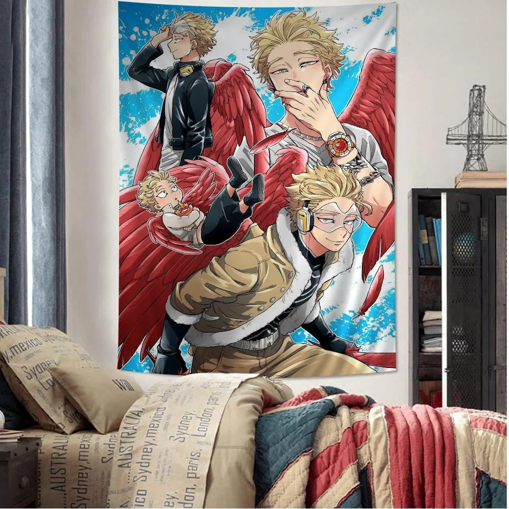 Anime My Hero Academia Hawks Cartoon Wandkleed Wanddecoratie Huishoudelijk Huisdecoratie