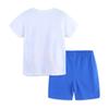 Summer New Boys Knitted Cotton Set, Toddler Cartoon Dinosaur Printing Short Sleeve Sleeve Two-piece Set