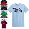 VINTAGE LIFE VESPA T-Shirt Biker Motorrad Roller Fahrer Retro Mod Sca Neu Top