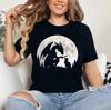 Dragon Cat Hand Boop Nose Full Moon Fantasy Humor Outdoor T-Shirt