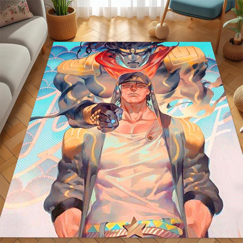 JoJo's Bizarre Adventure: Epic Characters Vibrant Art Carpet Living Room and Bedroom Mats Printing Christmas Gifts Fashion Art