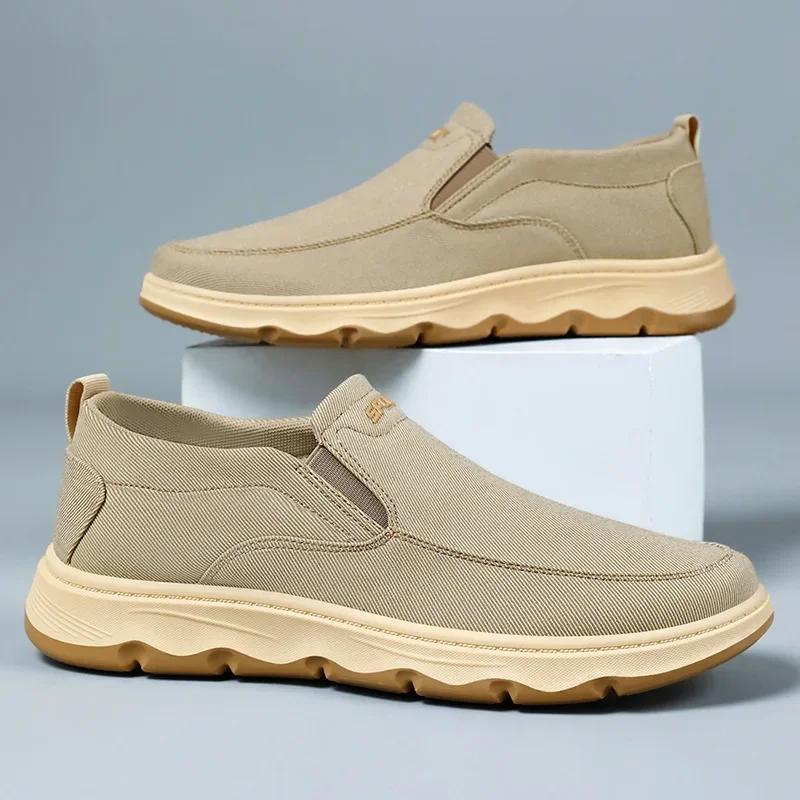 Fashion Men Casual Shoes Fashion Loafers Outdoor Platform Anti Slip Hiking Sneaker Comfort Casual Single Shoes Men Tennis Hombre2025