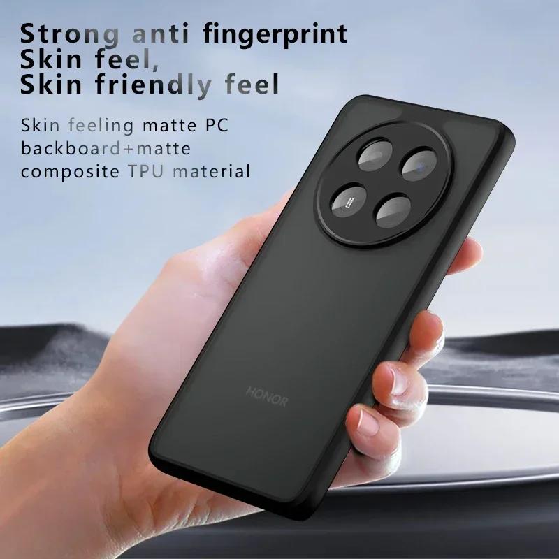 Matte Phone Case for Honor X9C Smart Shockproof Airbag Hard Bumper Soft Frame Back Cover for Honor Magic 7 Lite 7Pro X9C Smart Bumper Shell
