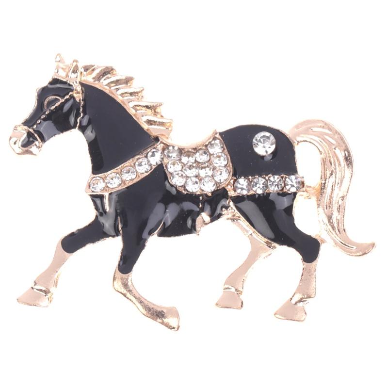 Spille a Cavallo Classiche con Strass per Donna Spille da Bavero Animali Versatili Accessori Gioielli Corsage per Abbigliamento Regali di Capodanno