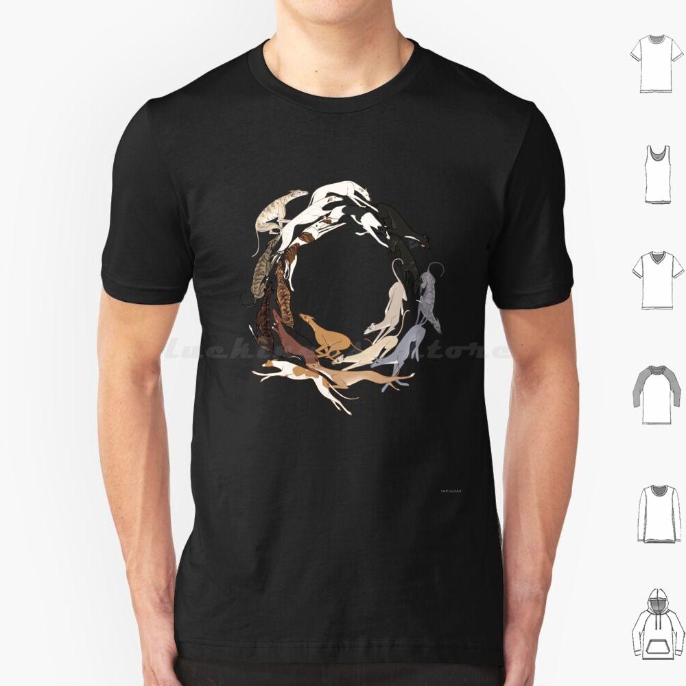 The Greyt Hound Romp T Shirt 6xl Cotton Cool Tee Greyhound Hound Sighthound Galgo Lurcher Whippet Italian Greyhound Dog Brindle