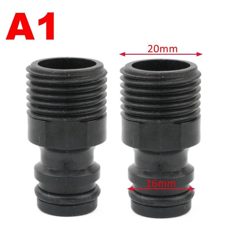 2Pcs Plastic 1/2 3/4 1 Inch Male/Female Thread Garden Irrigation Quick Coupling Faucet Water Tap Connector Adapter