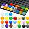 250 Bucăți Particule de Asamblare MOC 4073 6141 15570 Placă Rotundă 1x1 Punct Blocuri de Construcție DIY 1*1 Figurine Cărămizi Lampă Jucărie pentru Copii