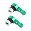 2PCS Aluminum 90 Degree Tire Valve Stems Motorcycle Maintenance Technicians