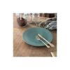 Yamani Large Plate, Green, 25.5 Cm, Pressed Flower Design, 6218026