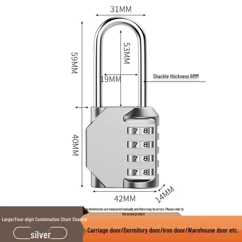 Cadenas à combinaison étanche pour la maison, l'extérieur, les valises et les casiers de dortoir