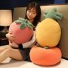35-45cm Strawberry Pineapple Orange Plush Toy Shy Figured Baby Fruit Plant Plushie Squishy Toys Props Kids Gift